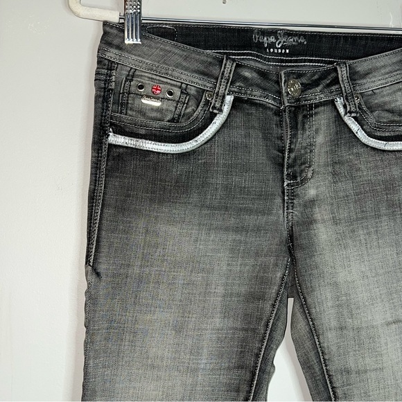 Pepe Jeans London Black Denim stretch Skinny 27 - Picture 8 of 12